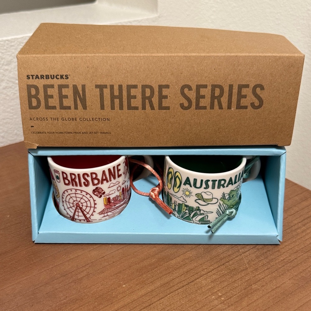 Starbucks Been There Series Mugs - Brisbane and Australia Red Green